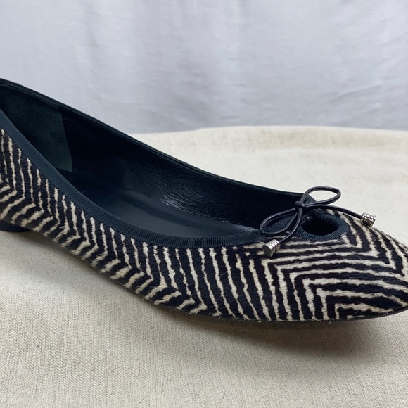 Cole Haan Calf Hair Zebra Print Ballet Flats 10B - Picture 8 of 16